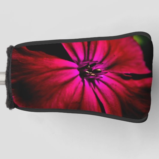 Paarse wilde bloem pccnm golfheadcover (Voorkant)