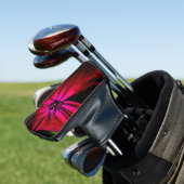 Paarse Wilde Bloem pcm Golfheadcover (Insitu)