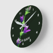 Paarse Wilde Bloem Persoonlijk Ronde Klok (Hoek)