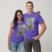 Paarse wilde bloem, speciaal aangepast t-shirt (Unisex)