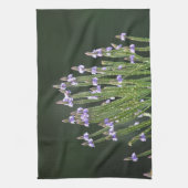 Paarse wilde bloem theedoek (Verticaal)