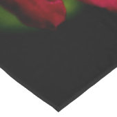 Paarse wilde bloem trcna korte tafelloper (Hoek)