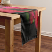 Paarse wilde bloem trcna korte tafelloper (Voorbeeld)