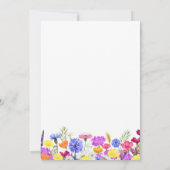  Paarse wilde bloem Volwassenen 90e verjaardag Kaart (Achterkant)