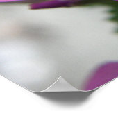 Paarse wilde bloemen afdrukken poster (Hoek)