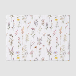 Paarse Wilde Bloemen Bruiloft Boho Bloemen Tissuepapier