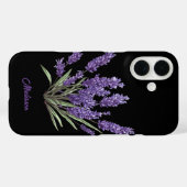 paarse wilde bloemen Case-Mate iPhone case (Achterkant (horizontaal))