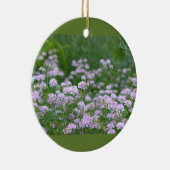 Paarse wilde bloemen foto ornament (Rechts)