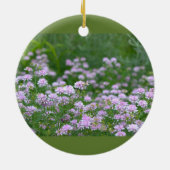 Paarse wilde bloemen foto ornament (Achterkant)