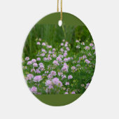Paarse Wilde Bloemen Foto Ornament (Rechts)
