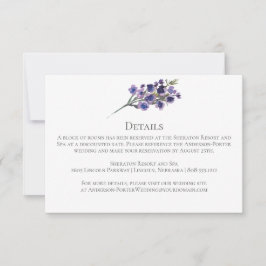 Paarse wilde bloemen groen inclusief/Detailkaarten