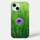Paarse wilde bloemen in groen veld Case-Mate iPhone case (Achterkant)