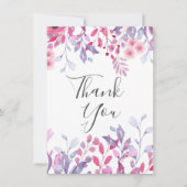 Paarse Wilde Bloemen Kaart (Voorkant)