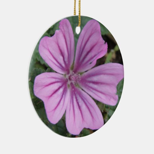 Paarse wilde bloemen keramisch ornament (Rechts)