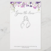 Paarse wilde bloemen lavendel Raad het jurk spel (Voorkant)