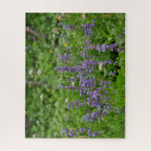 Paarse Wilde Bloemen Legpuzzel (Verticaal)
