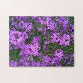 Paarse wilde bloemen legpuzzel (Horizontaal)