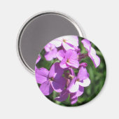 Paarse wilde bloemen magneet (Voorkant / Achterkant)