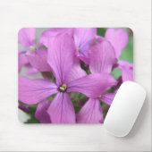 Paarse wilde bloemen Mousepad Muismat (Met muis)