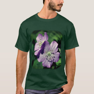 Paarse wilde bloemen Natuur T-shirt
