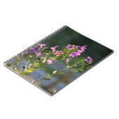 Paarse wilde bloemen notitieboek (Linkerzijde)