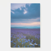 Paarse wilde bloemen post-it® notes (Voorkant)