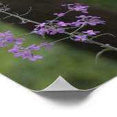 Paarse Wilde Bloemen Poster (Hoek)