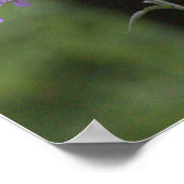 Paarse wilde bloemen poster (Hoek)