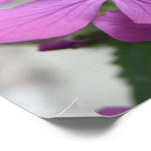 Paarse Wilde Bloemen Print (Hoek)