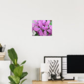 Paarse Wilde Bloemen Print (Thuiskantoor)