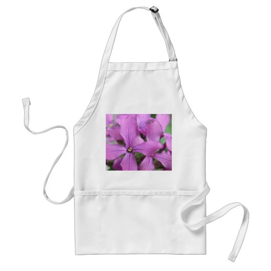 Paarse Wilde Bloemen Schort (Voorkant)
