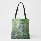 Paarse wilde bloemen tote bag (Voorkant)