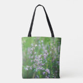 Paarse wilde bloemen tote bag (Achterkant)
