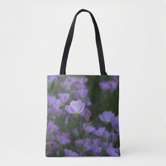 paarse wilde bloemen tote bag (Voorkant)