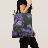 paarse wilde bloemen tote bag (Dichtbij)