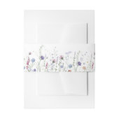 Paarse wilde bloemen uitnodigingen wikkel (Voorkant Voorbeeld)