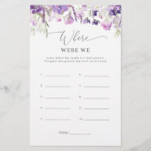 Paarse wilde bloemen waren wij vrijgezellenfeest (Voorkant)