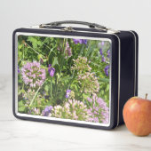 Paarse Wilde Bloemenweide Bloem Lunchbox (In situ)