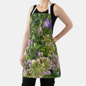 Paarse Wilde Bloemenweide Bloemenschort Schort (Insitu)