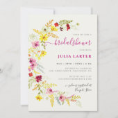 Paarse wilde orchidee bloemen krans Vrijgezellenfe Kaart (Voorkant)