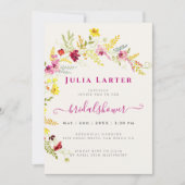 Paarse wilde orchidee bloemen krans Vrijgezellenfe Kaart (Voorkant)