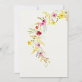 Paarse wilde orchidee bloemen krans Vrijgezellenfe Kaart (Achterkant)