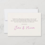 Paarse wilde trompet wijnstok bloementuin bruiloft (Achterkant)