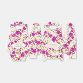 Paarse wilde trompet wijnstok bloementuin bruiloft bedankdoosjes (Uitgevouwen)