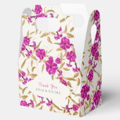 Paarse wilde trompet wijnstok bloementuin bruiloft bedankdoosjes (Geopend)