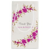 Paarse wilde trompet wijnstok bloementuin bruiloft klein cadeauzakje (Voorkant)