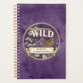 Paarse Wilde Tuinplanner - Aangepast Dagboek Planner (Voorkant)