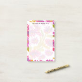 Paarse Wildflower Blossom Kantoor Post-it® Notes (Op bureau)