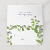 Paarse Wildflower Blossoms laat plaats kaarten Plaatskaartje (Buitenkant ongevouwen)