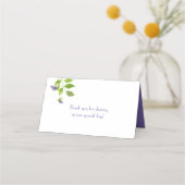 Paarse Wildflower Blossoms laat plaats kaarten Plaatskaartje (Achterkant)